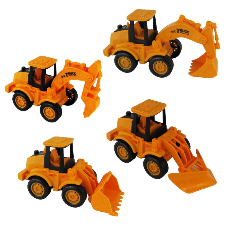Modele plastikowe. Maszyny budowlane - seria budowa drogi 10cm (12 sztuk)